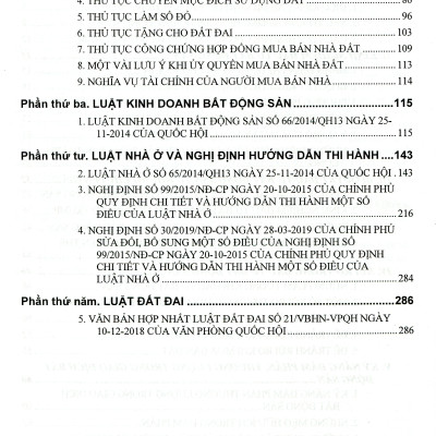 Sổ Tay Pháp Luật Bất Động Sản và Các Thủ Tục Pháp Lý Có Liên Quan Đến Nhà, Đất