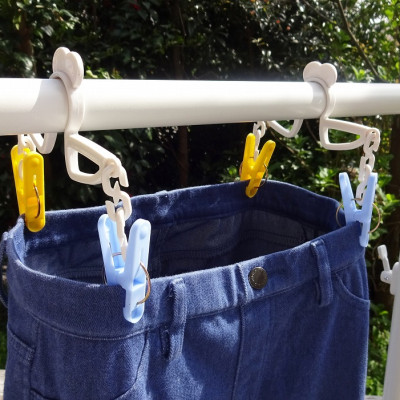 Set kẹp phơi quần áo Kokubo Color Cruise (20/16/10) - Hàng nội địa Nhật Bản (#Made in Japan)