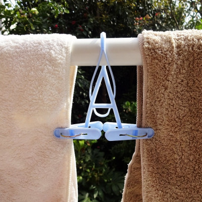 Set 10 Kẹp Phơi Quần Áo Có Dây Treo Tiện Lợi Hàng Nội Địa Nhật Cao Cấp