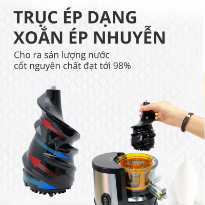 Máy Ép Trái Cây Mishio MK313 motor đồng máy nặng 5.2Kg - Hàng Chính Hãng
