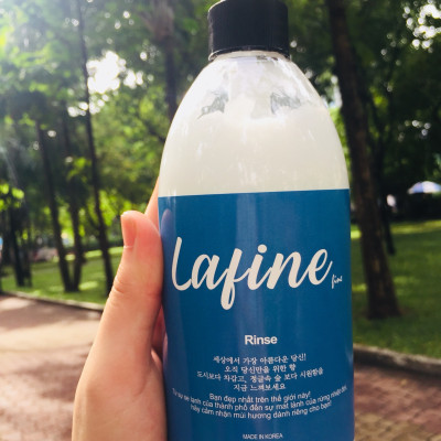 Combo dầu gội dầu xả Lafine 500ml ( hương Aqua và Cherry)
