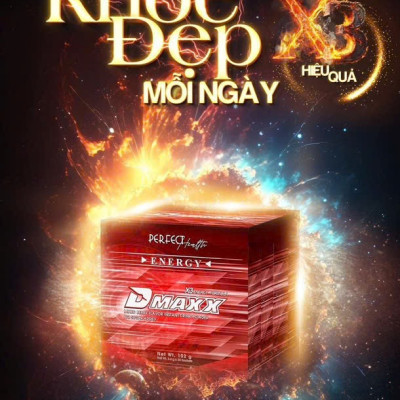 DMAXX thức uống bổ sung vitamin năng lượng không đường DAMODE 81 gói màu đỏ mỗi gói 2,2gr