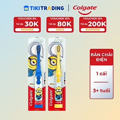 Bàn chải điện Trẻ em Colgate Sonic Minion - Xanh/Vàng - Giao ngẫu nhiên