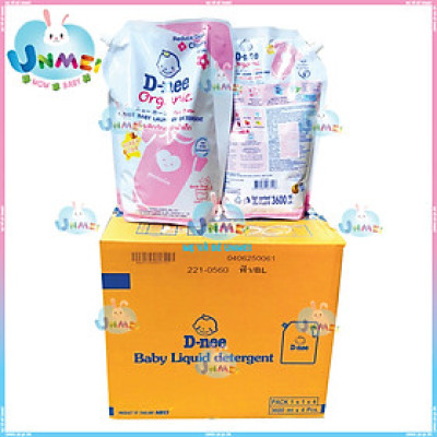 Túi 3600ml Nước Giặt Quần Áo D-Nee màu Hồng Honey Star - Tem chính Hãng Đại Thịnh