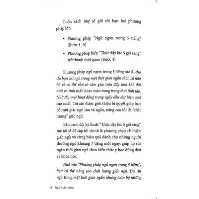 Sách - Ngủ ít vẫn khỏe - 5 tiếng là đủ sao phải là 8 - Thái Hà