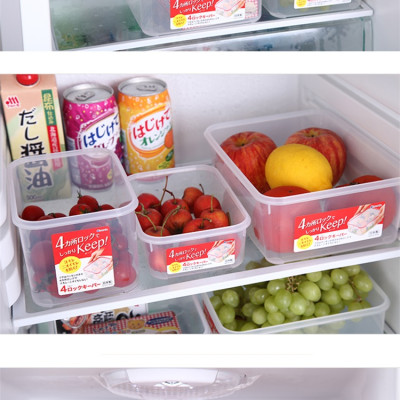 Combo 3 hộp nhựa trong đựng thực phẩm Inomata - Hàng nội địa Nhật Bản