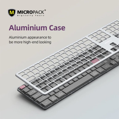 Bàn phím không dây MicroPack Lifestyle K-310W - Hàng Chính Hãng