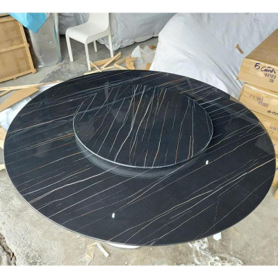 Bàn Ăn Tròn Mặt Đá Khung Sắt Nhập Khẩu Juno Sofa HHP-BBA3316-13 Cao Cấp