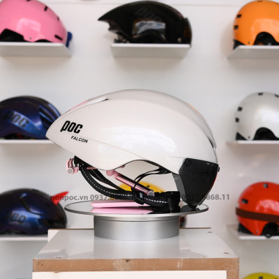 Nón POC Falcon Có Kính Trắng