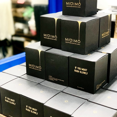 Nến thủy tinh ombre hồng 230g