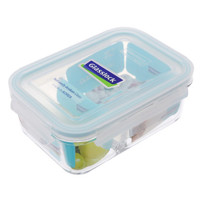 Bộ đựng đồ ăn trưa gồm túi giữ nhiệt  +  hộp thủy tinh chia ngăn 1000ml + hộp thủy tinh 695ml Lunch71-100