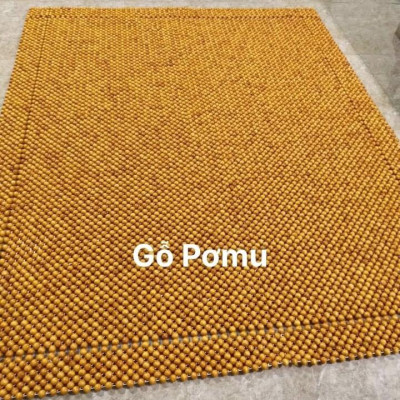 Chiếu hạt gỗ Pơ Mu hạt 1,8cm - Chiếu gỗ Mian.vn ( video , hình thật )