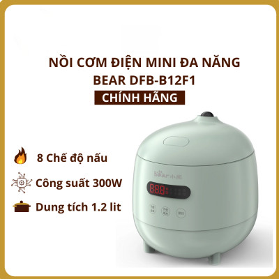 Nồi Cơm Điện Mini Đa Năng Bear DFB-B12F1, Giao Màu Ngẫu Nhiên - Hàng Chính Hãng
