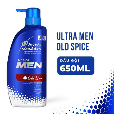 Dầu Gội Head & Shoulders Làm Sạch Gàu Ultra Men Old Spice Anti Dandruff 650ml