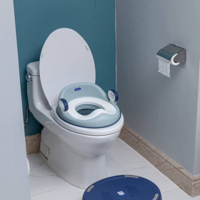 BÔ VỆ SINH CHO BÉ CÓ TAY VỊN 2 IN 1 CAO CẤP, ĐA NĂNG ,NGĂN CHỨA THÁO LẮP VỆ SINH DỄ DÀNG PHONG CÁCH HÀN QUỐC