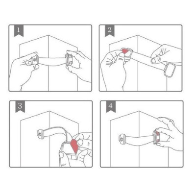 Dây Chốt Khóa Cánh Tủ Lạnh, Khóa Chốt Ngăn Kéo Nhỏ Gọn, Tủ Đồ, Chốt Chặn Cánh Cửa An Toàn Cho Bé, An Tâm Cho Mẹ - TakyHome 3104