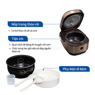 Nồi cơm điện tử Bluestone 1.5 lít RCB-5988 - Hàng chính hãng