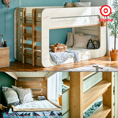 [Miễn phí lắp đặt & vận chuyển] Giường tầng trẻ em thông minh cao cấp Ohaha - GTCC029