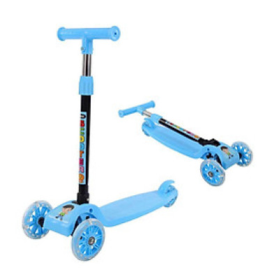 Xe Trượt Scooter 3 Bánh Bằng Nhựa Cho Bé Từ 1 Đến 6 Tuổi Bánh Xe Phát Sáng Khi Chạy