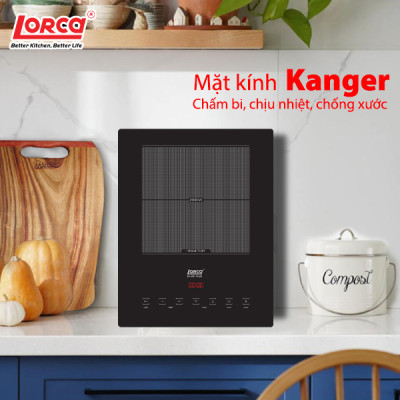 Bếp Từ Đơn LORCA TA 1017 PLUS - Hàng Chính Hãng Công Suất Lớn, Mỏng Nhẹ, Tiết Kiệm Điện, Bền Bỉ