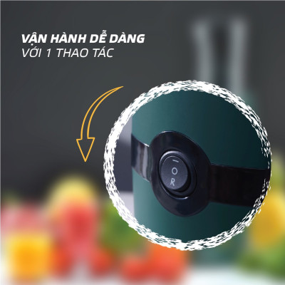 Máy Ép Chậm Trái Cây Goldsun GFJ4500 Nguyên Quả Kiệt Bã Lên Đến 98% Công Suất 200W - Hàng chính hãng