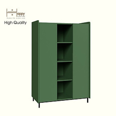 [Happy Home Furniture] LAVIA, Tủ quần áo 2 cánh mở - chân sắt, 119cm x 59cm x 180cm ( DxRxC), TCM_171