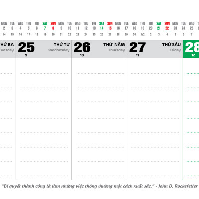 Lịch Tết 2026 - Lịch Bàn Đế Nhựa (13 x 28)