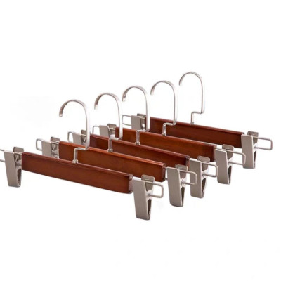 COMBO 20 KẸP QUẦN GỖ NÂU - MÓC TREO QUẦN ÁO - MÓC KẸP QUẦN - MÓC GỖ