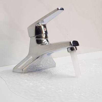 Vòi Lavabo 2 chân Đồng mạ Chrome Eurolife EL-IRIS03 ( Trắng bạc)