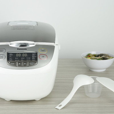 Nồi cơm điện tử Panasonic 1.8 lít SR-CX188SRAM - Hàng chính hãng - Bảo hành 12 tháng chính hãng, Chất lượng Nhật Bản