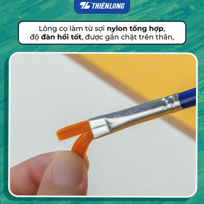 Túi 10 Cọ vẽ Tròn Thiên Long Colokit BRW-C02