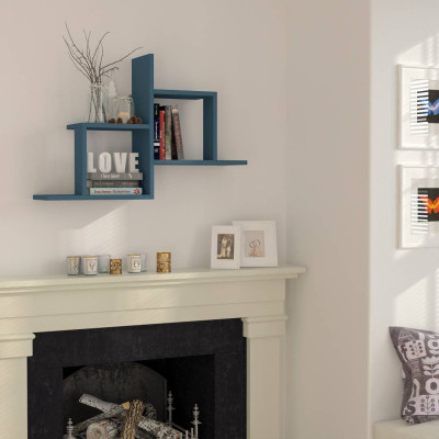 Kệ gỗ trang trí phòng khách gia đình SMLIFE Web