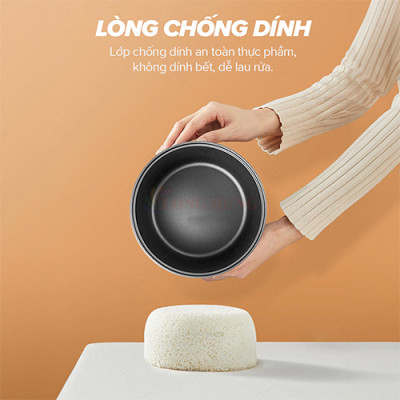 Nồi cơm điện tử Sharp 1.8 lít KS-COM192EV-GY - Hàng chính hãng