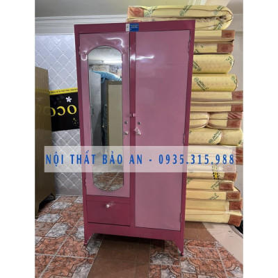 Tủ sắt quần áo ngang 0.9m x cao 1m8 GIÁ SINH VIÊN