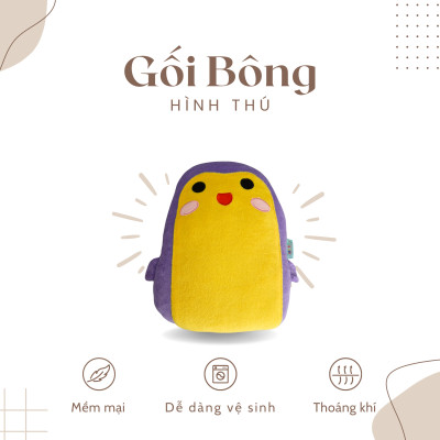 Gối bông cho bé MYM size 30x40cm siêu đáng yêu mềm mịn êm ái dành cho bé yêu (Khách Vui Lòng Chat Với Shop Để Chọn Mẫu)