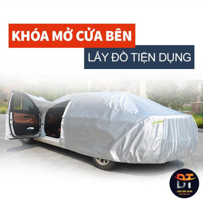 Bạt che kín bảo vệ xe ô tô Honda City tráng bạc 3 lớp vải dù Oxford , bạt phủ trùm bảo vệ xe oto