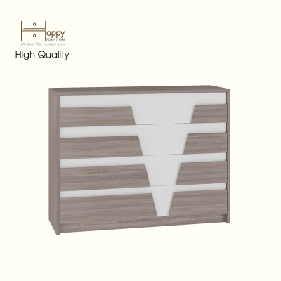 [Happy Home Furniture] PONIX, Tủ lưu trữ 8 ngăn kéo, 96cm x 32cm x 74cm ( DxRxC), THK_113