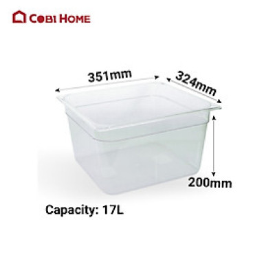 Hộp nhựa đựng thực phẩm 2/3, HORECA Samkwang SKCAMEL, cao 200mm PC832FP