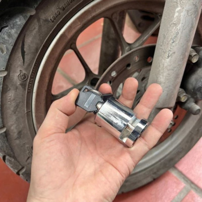 Khóa phanh đĩa xe máy chống trộm, khoá phanh đĩa chất liệu 100% thép nguyên khối cho moto, xe máy, xe đạp D Danido