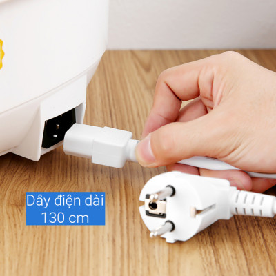 Nồi cơm điện tử Toshiba RC-10DH2PV(W) - Dung tích 1.0 Lít - Lòng nồi dày 2.2 mm - Nồi giữ ấm 12 tiếng - Hàng chính hãng