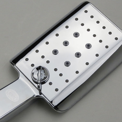 Bộ dây tay sen vuông 3 chế độ chảy chất liệu ABS mạ Chrome Eurolife EL-201SH (Trắng bạc)