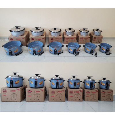 Nồi cơm công nghiệp chuyên quán 5.6L Ladomax có vỉ inox chống cơm cháy, mâm nhiệt oxi hóa cứng chống teo-Hàng chính hãng