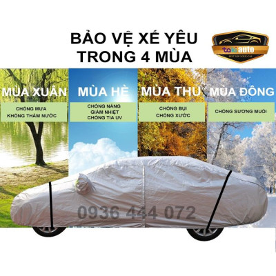Bạt trùm xe ô tô TOYOTA VELOZ CROSS vải dù oxford cao cấp , áo bạt phủ trùm che kín 