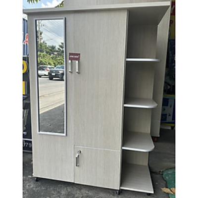 Tủ áo kèm kệ và gương Juno Sofa kích thước 1m1 x Cao 1m5 x sâu 45 cm