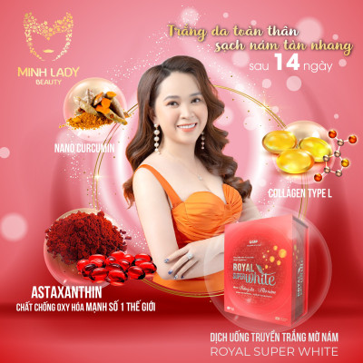 Dịch uống truyền trắng mờ nám Royal Super White