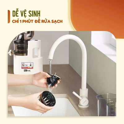 Máy Ép Chậm Nubel NB425 Công Suất 500W 2 Chế Độ Ép Kiệt Bã, Giữ Trọn Dinh Dưỡng hàng nhập khẩu
