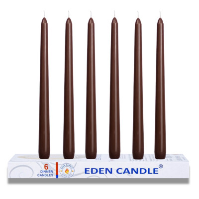 Hộp 6 Nến Thơm Taper Eden Candle FTRAMART EDC2331 (25cm) - Nâu