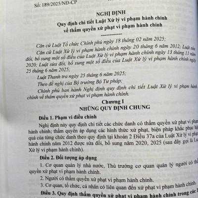Luật Xử Lý Vi Phạm Hành Chính (sửa đổi, bổ sung năm 2025) các văn bản quy định chi tiết và biện pháp thi hành