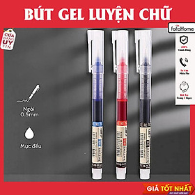 Bút Gel Luyện Viết Chữ Trung,Hàn, Nhật Nhanh Khô Chuyên Dụng Cho Dân Văn Phòng Bút Bi Nước Mực Gel Nhanh Khô Ngòi 0.5mm Cho Học Sinh Văn Phòng