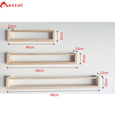 Kệ gỗ treo tường trang trí, kệ gỗ treo tường chữ u trang trí phòng khách, phòng ngủ